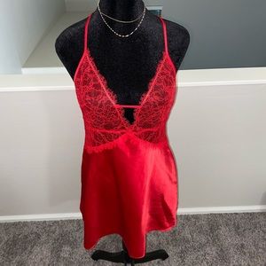 🛑SOLD🛑Victoria Secret Red Nightgown Slip dress Women’s Size Medium